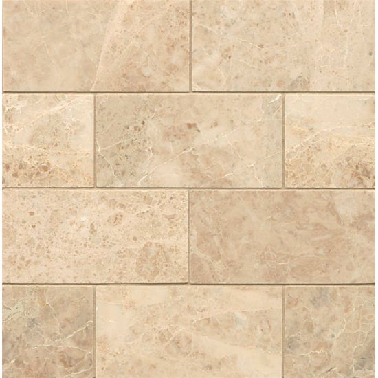 Bedrosians  Marble  Cappuccino 3x6x3/8 Polished -Turkey