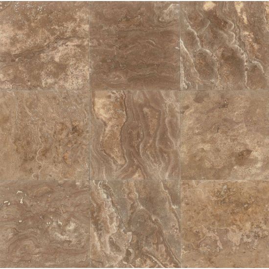 Bedrosians  Travertine Crater 12x12 Brushed