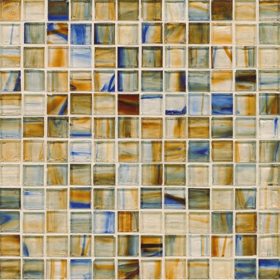 Bedrosians  1x1 Non Iridescent Glass Mosaic Watermark