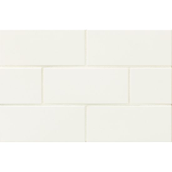 Bedrosians Traditions Series 4" x 10" Tile in Ice White