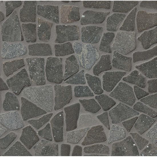 Bedrosians Hemisphere Series 12" x 12" Tile in Black Lava