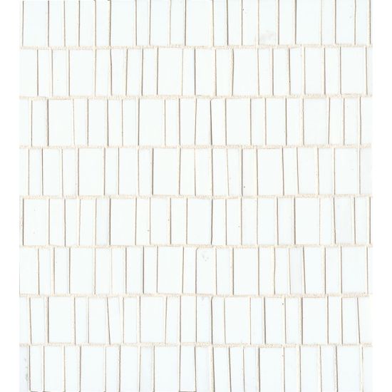 Bedrosians Retrospect Series 12" x 13" Tile in Palladium White