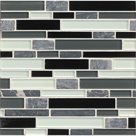 Bedrosians Tiffany Glass Mosaic Series 12" x 12" Tile in Audrey