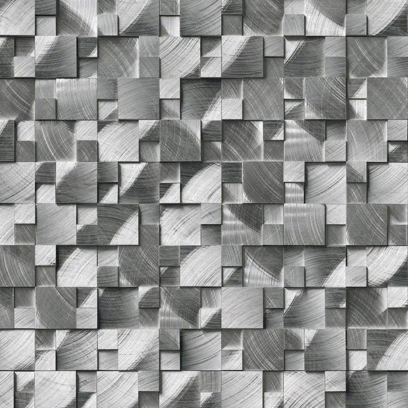 MSI Silver Aluminum Brushed 3D Pattern