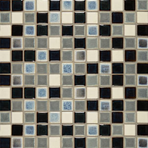 Bedrosians Tilecrest Pool Tile Mykonos Series Grecian 1" x 1" Mosaic