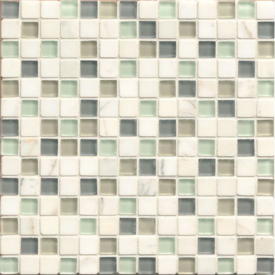 Bedrosians  Interlude 3/4x3/4 Stone/Glass Mosaic Blend Minuet