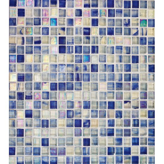 Bedrosians  5/8x5/8 Glass Mosaic Blend Sea
