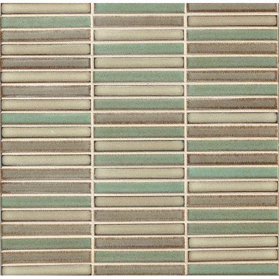 Bedrosians  1/2x4 Straight Joint Mosaic Woodland Blend