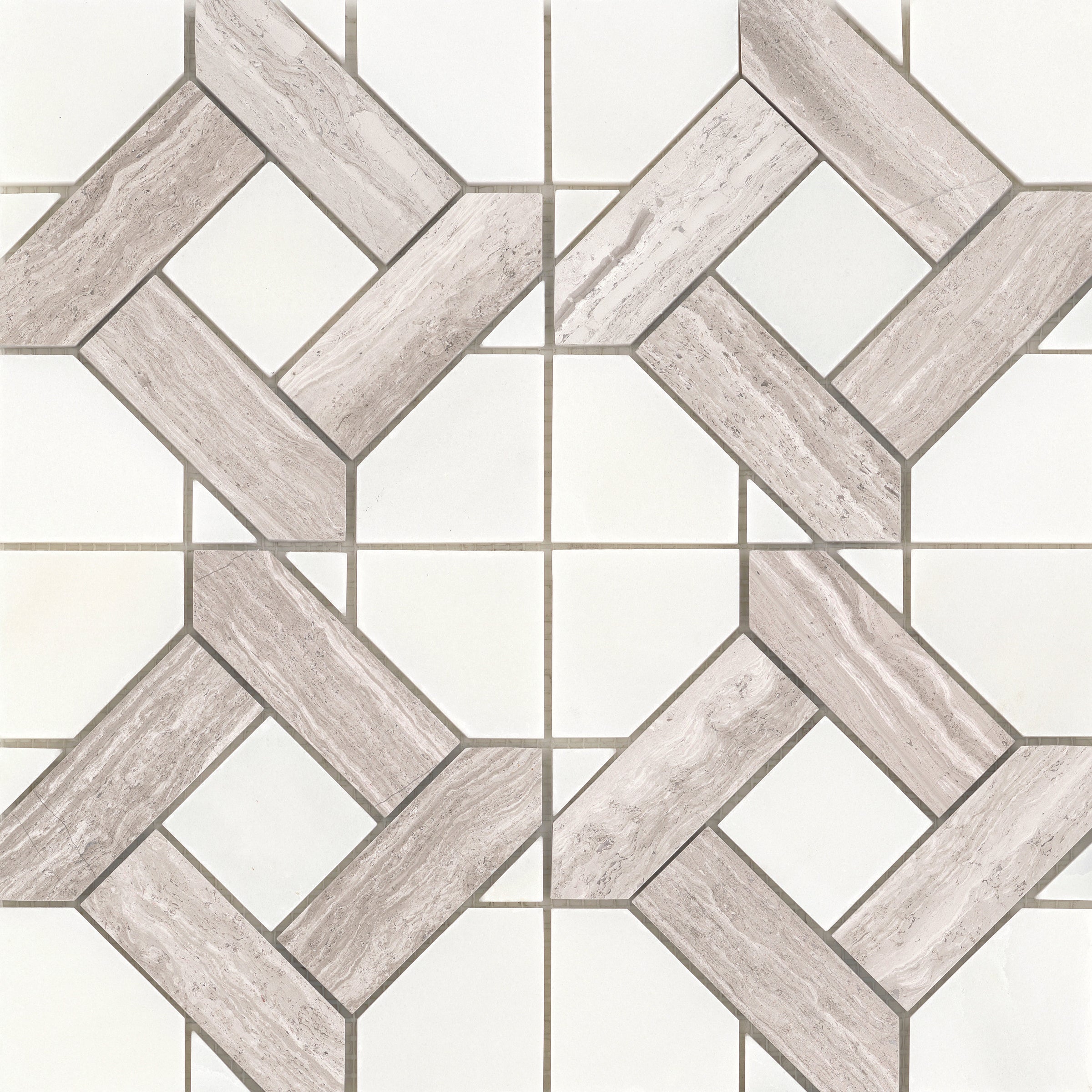 Emser ALLURO MINI MANOR CREAM 12X12 stone mosaic tile M05ALLUCR1212MMA is an Emser Tile product.