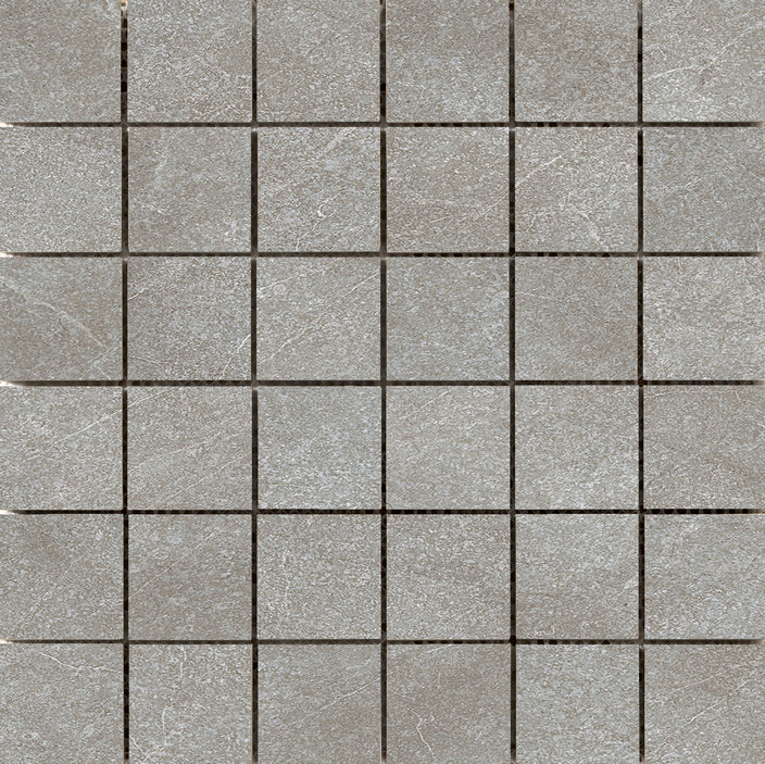 Emser ANTHEM Gray or grey 2X2 on 12X12 mosaic ceramic tile is an Emser Tile Product. 