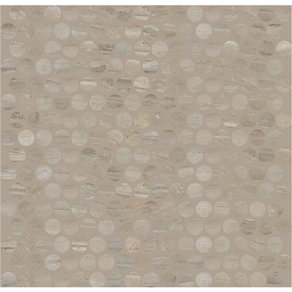 Daltile Famed Penny Round Matte Mosaic Luxe