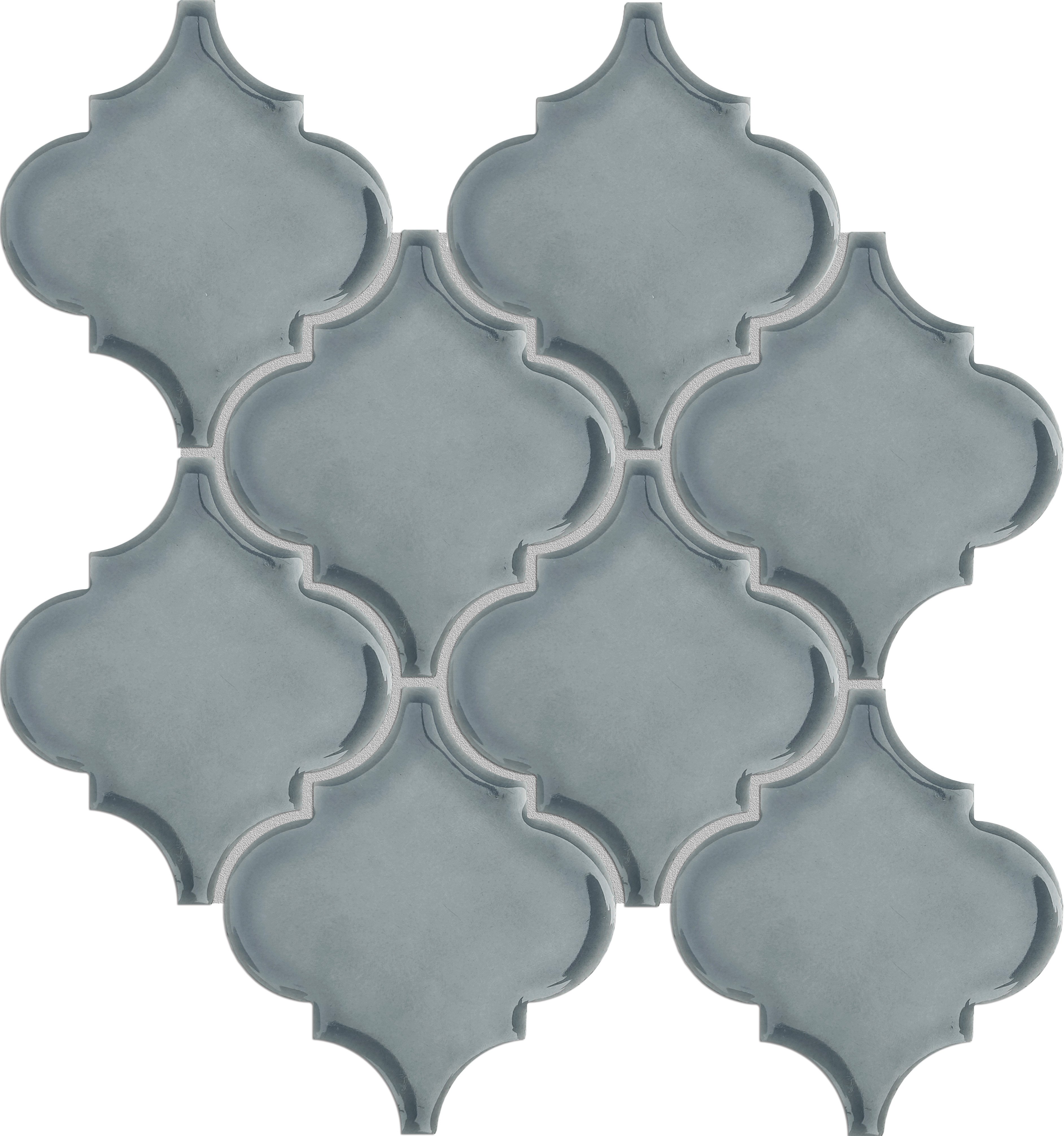 Emser MOROCCO Dove Arabesque glazed ceramic mosaic tile 10x11 wall tile  W94MOROARDO1011MO is an Emser tile product. Emser MOROCCO mosaic tile is a glazed ceramic tile with an arabesque design and comes in white, silver, fawn, and dove. 