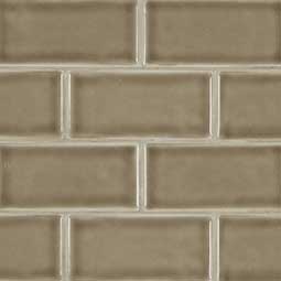 Artisan Taupe Glazed Handcrafted 3x6