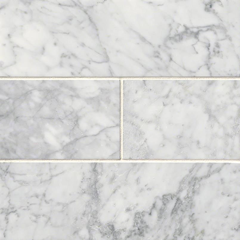 MSI Carrara White marble tile 4x12 Polished TCARWHT412P is Bianco Carrara marble tile, and Carrara White C marble tile.
