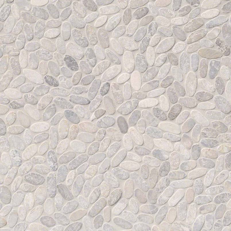 MSI Sliced Pebble Ash tumbled marble mosaic pattern tile SMOT-PEB-ASH