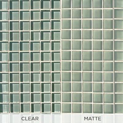 Rock Mill SQUARES 1x1 ES-01 Water Green Clear (11.81" SH)