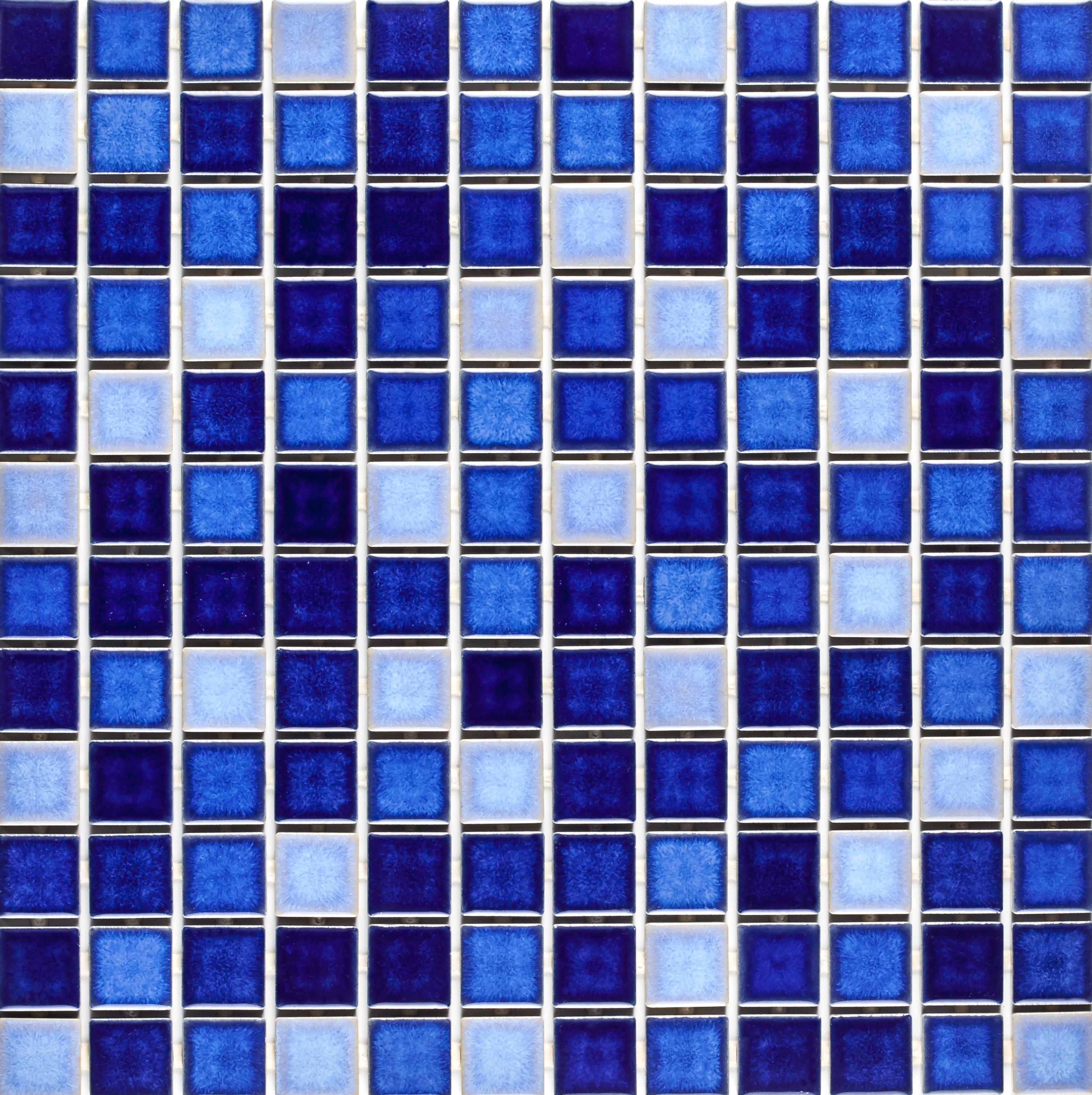 Emser Afloat Cobalt mosaic pool tile 12x13 