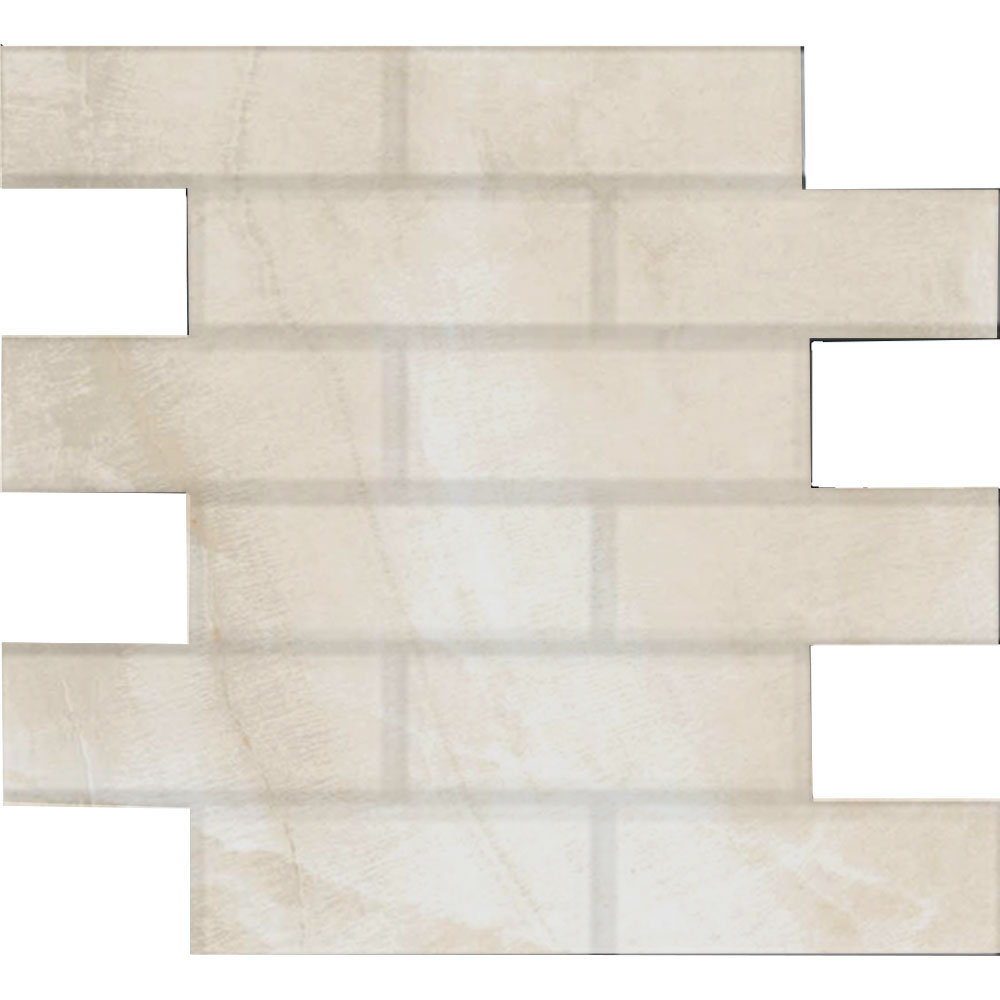 Stone Peak Gemma Mosaic Brick Honed Beige Onyx