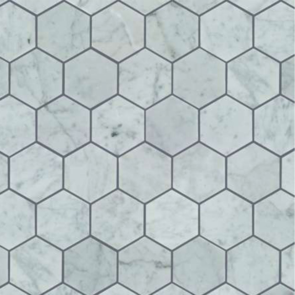 Shaw Floors Estate Mosaic Hexagon Bianco Carrara