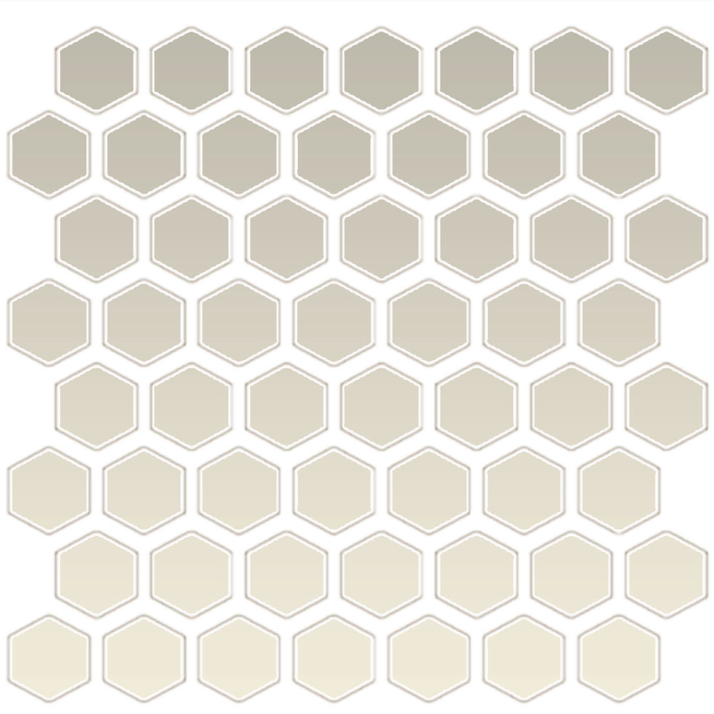 Daltile Color Wheel Mosaic Hexagon Biscuit