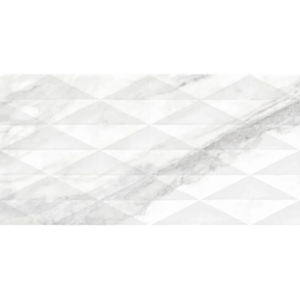 Daltile Perpetuo 12 x 24 Wall Multi Geometric Brilliant White