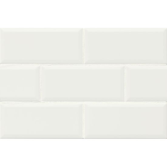 Bedrosians Traditions Series 4" x 10" Tile in Ice White