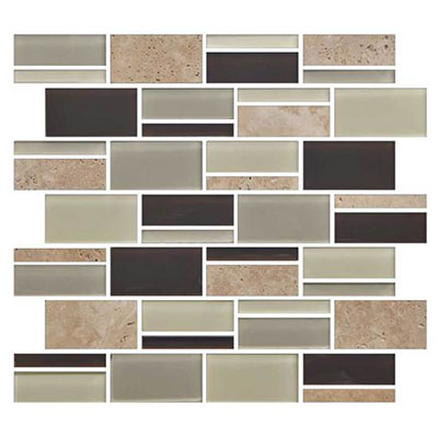 American Olean Color Appeal Glass Blends Mosaic Random Canyon Trail