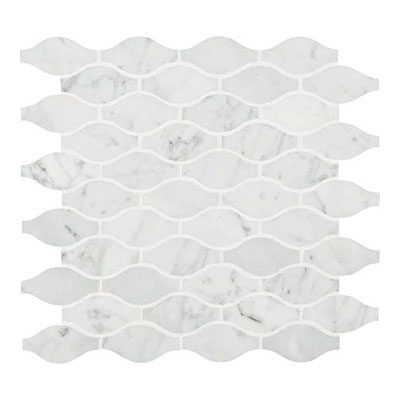 Daltile Marble Mosaics Carrara White Marquise