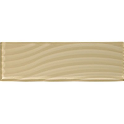 American Olean Color Appeal Abstracts Wavy Glass Tile Cloud Cream