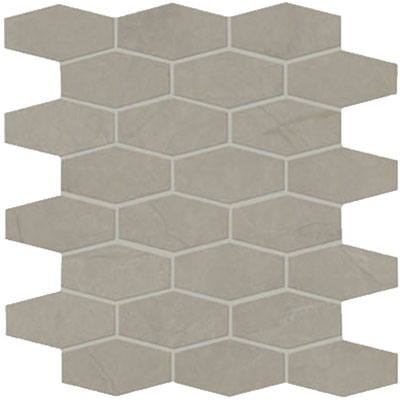Marazzi Classentino Marble Linear Hexagon Mosaic Coliseum Gray