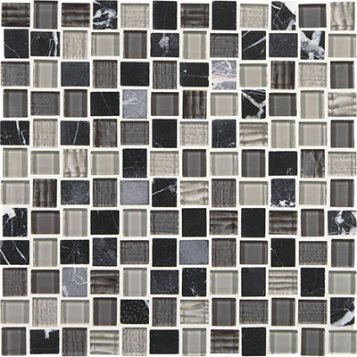 American Olean Marble Weave Off Marble and Glass Mosaic Colosseum Nights