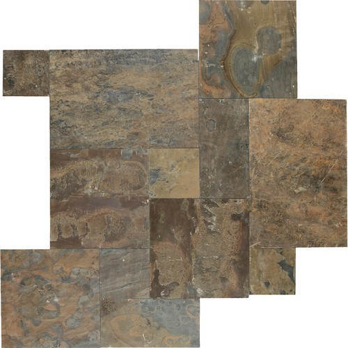 Daltile Slate Collection Versailles Pattern Mosaic California Gold