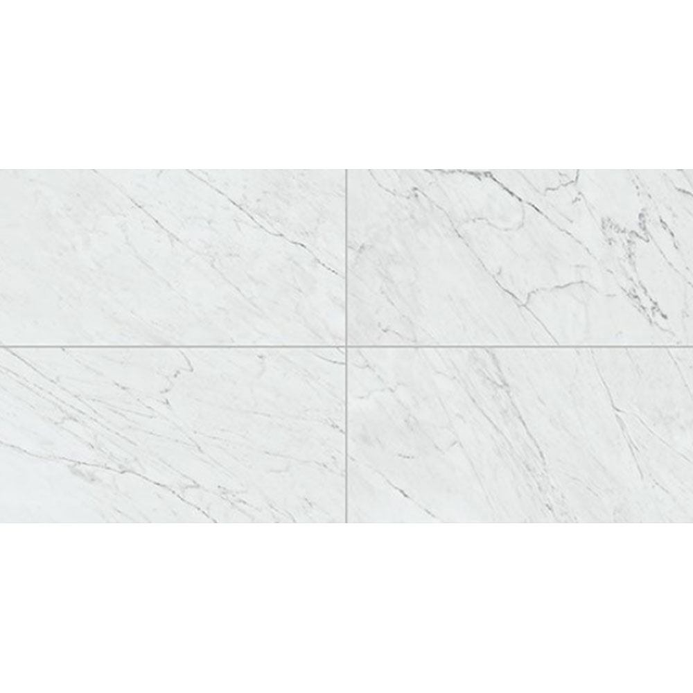 Daltile Marble Attache Lavish 12 x 24 Satin Diamond Carrara