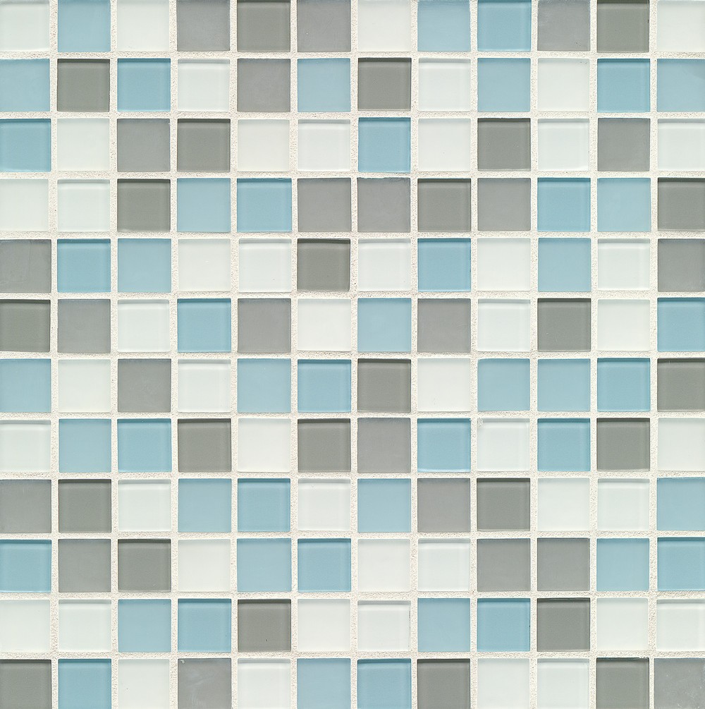 Bedrosians City Glass 1x1 Gloss-Matte Combo 1x1 Mosaic in Pacific Heights