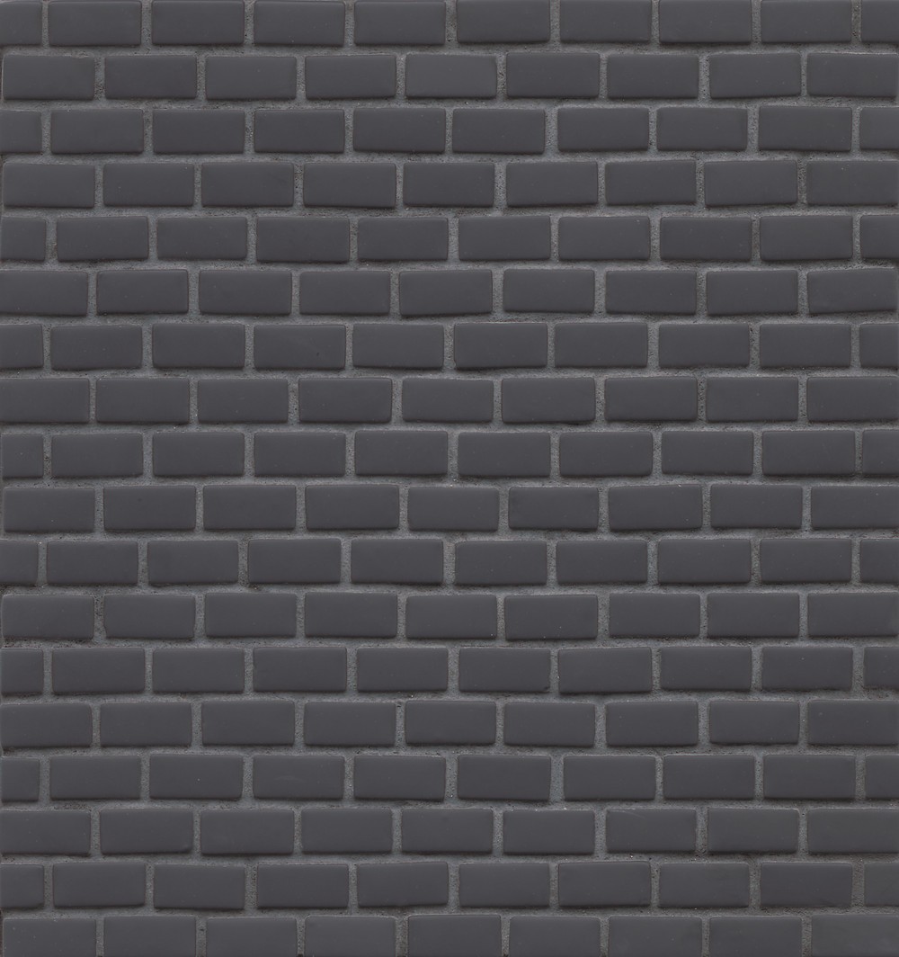 Bedrosians ID-ology Glass 1/2x1 Staggered Mosaic - Solid Matte in Granite