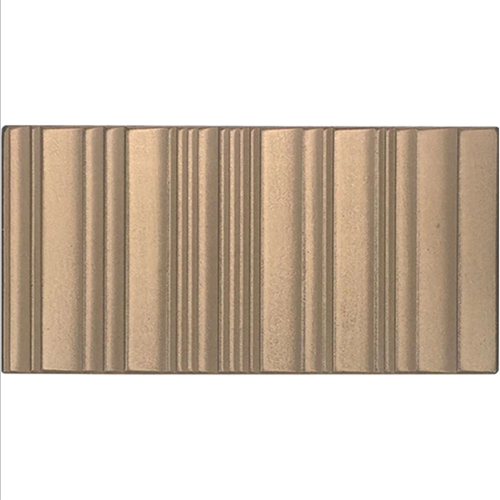 Daltile Industrial Metals Grooved Gold