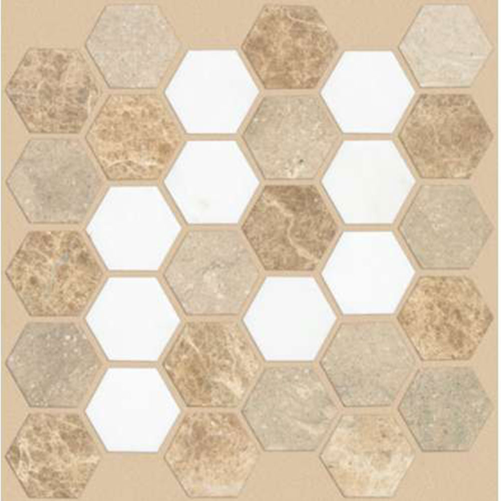 Shaw Floors Del Ray Mosaic Hexagon Golden Isle