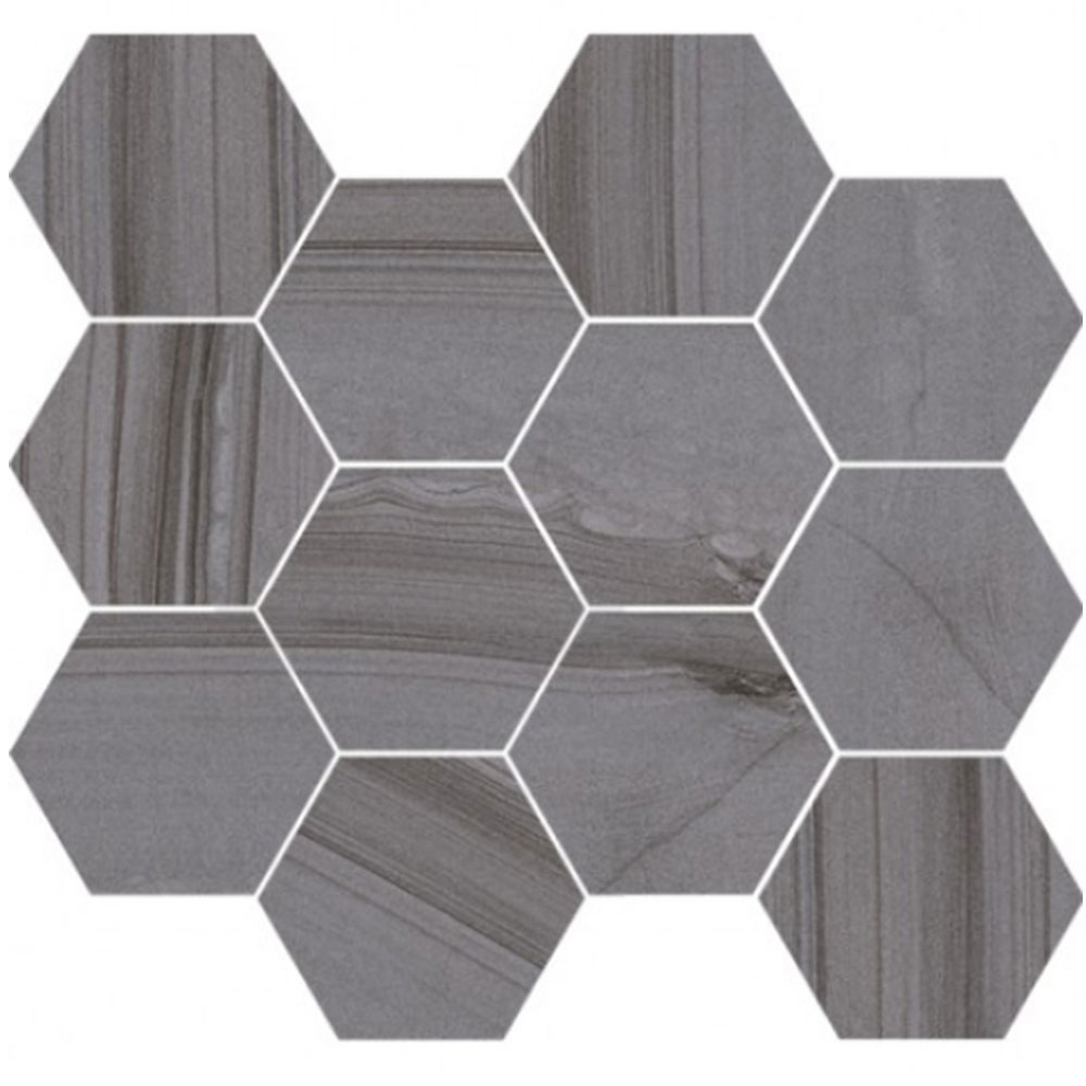 Eleganza Tiles Lakestone Moderne Hexagon Grigio