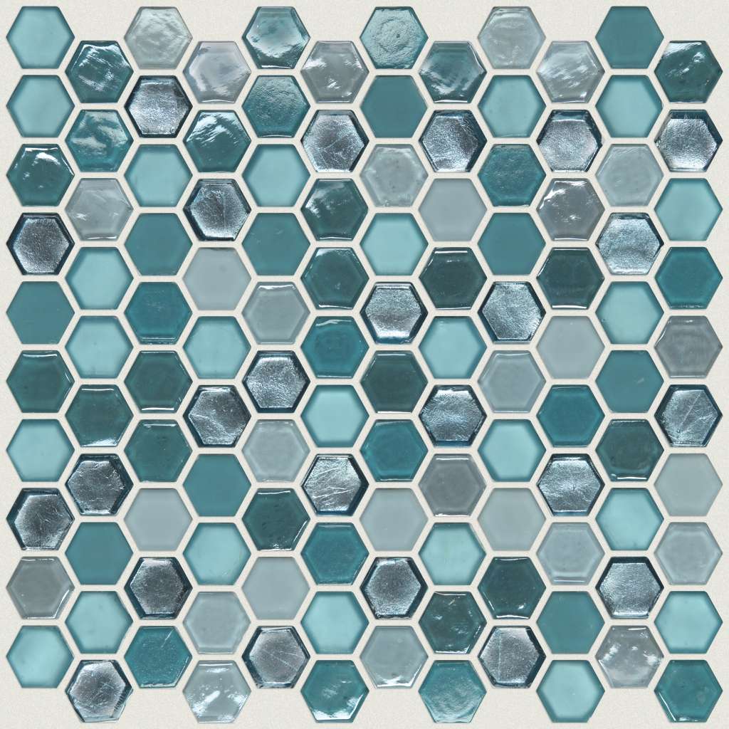 Shaw Floors Molten Glass Hexagon Hydra