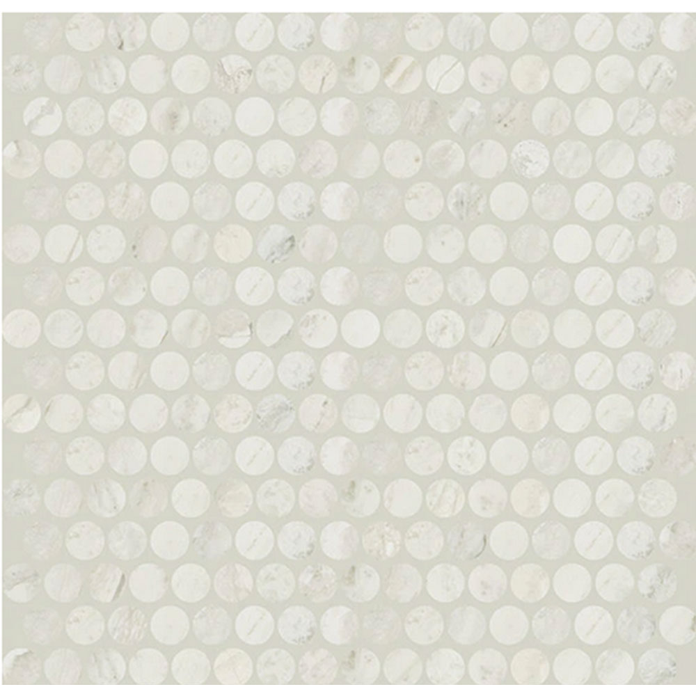 Daltile Famed Penny Round Matte Mosaic Iconic