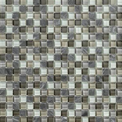 Marazzi Crystal Stone ll Mosaic Straight Joint Square Pewter