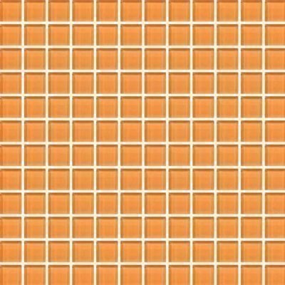 Daltile Color Wave Vibrant Colors Mosaic 1 x 1 Rus Orange