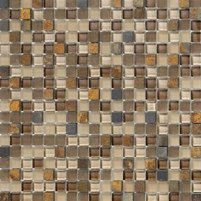 Marazzi Crystal Stone ll Mosaic Straight Joint Square Terracotta