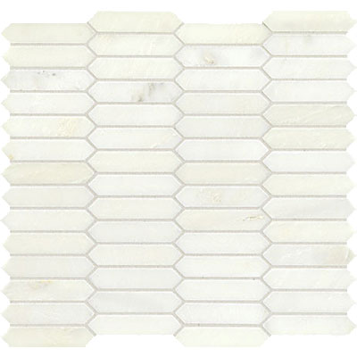 American Olean Candora Linear Hex Mosaic Vestal White