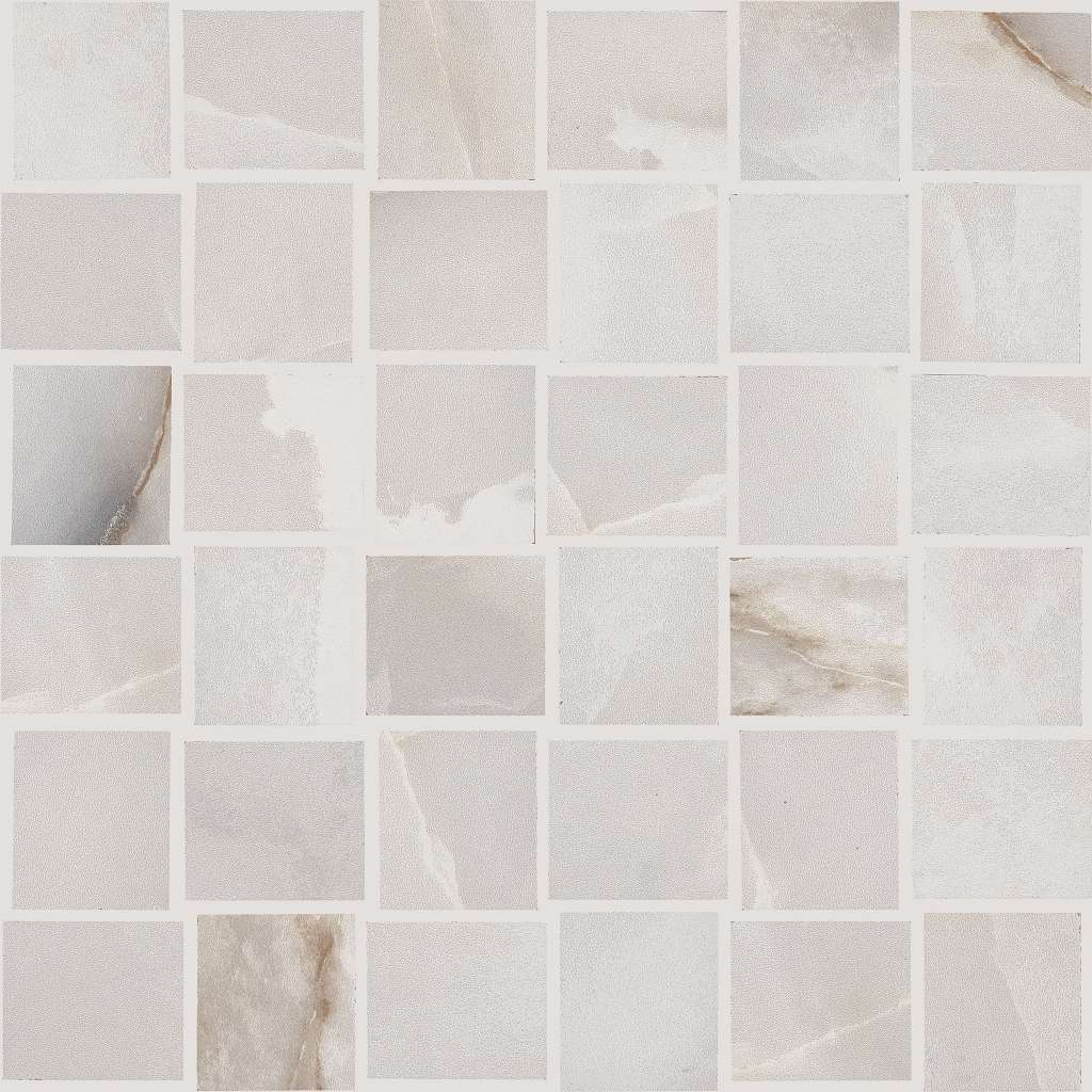 Shaw Floors Onyx Basketweave Mosaic White