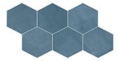 Scrapbook Keepsake Blue Hexagon 8X9 Matte