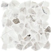 Marble Venetian Calacatta River Pebble Irregular Shape Straight Edge Polished