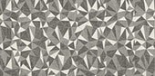 Fabric Art White Ash Prism Rectangle 12X24 Modern Kaleidoscope Matte