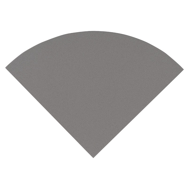 Engr Gray Marble 9" Radius Crnr Shelf