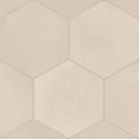   Makoto 10" x 11.5" Hexagon Matte Porcelain Floor and Wall Tile in Tatami Beige